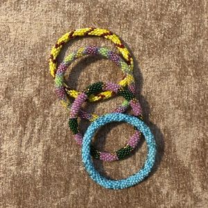 Lily and Laura Nepal Bead Bracelets